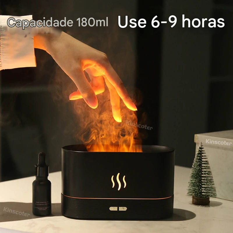 Umidificador de ar em chamas