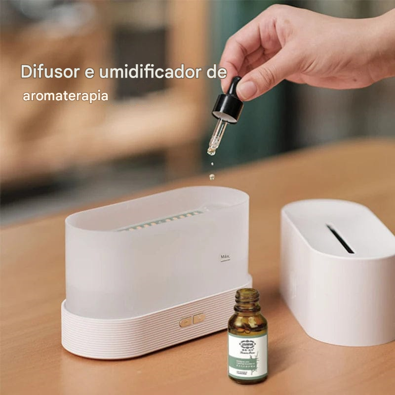 Umidificador de ar em chamas