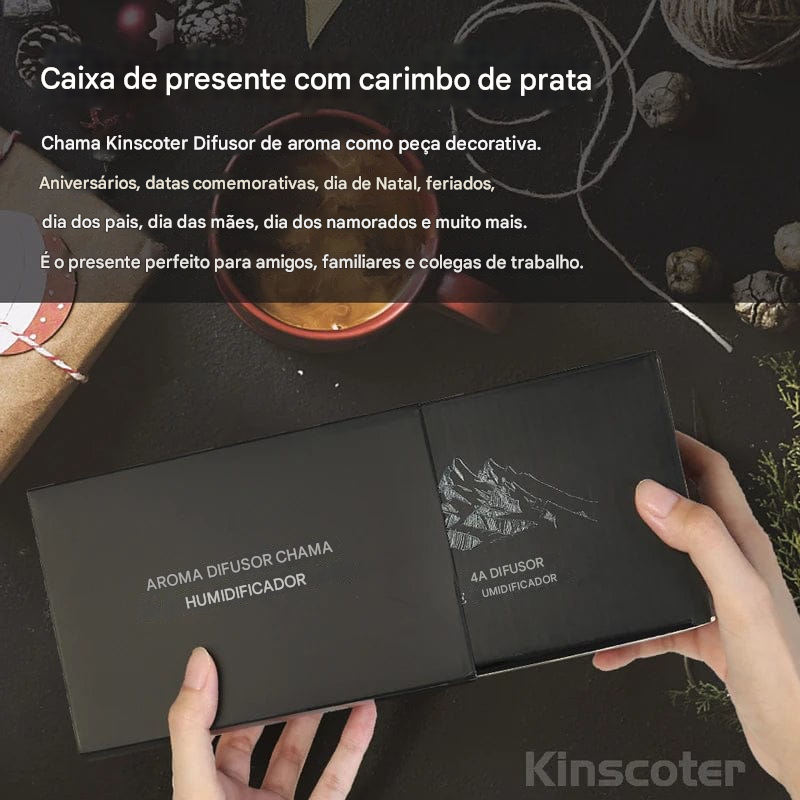 Umidificador de ar em chamas